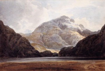 Bedg watercolour scenery Thomas Girtin Mountain Oil Paintings